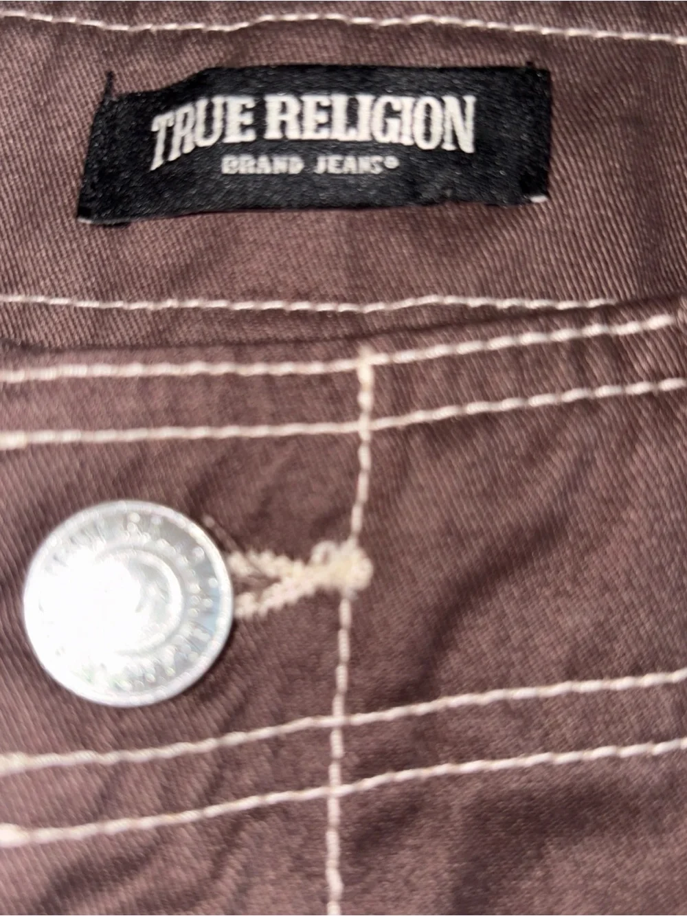 True Religion Men’s Brown Cargo Pants Size 34